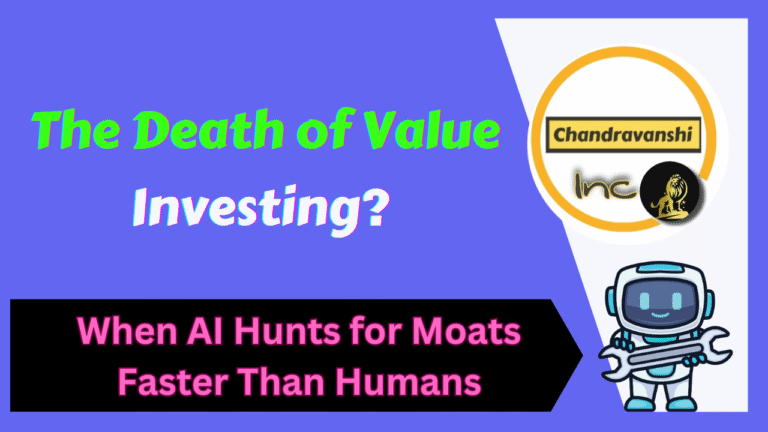 The Death of Value Investing When AI Hunts for Moats Faster Than Humans