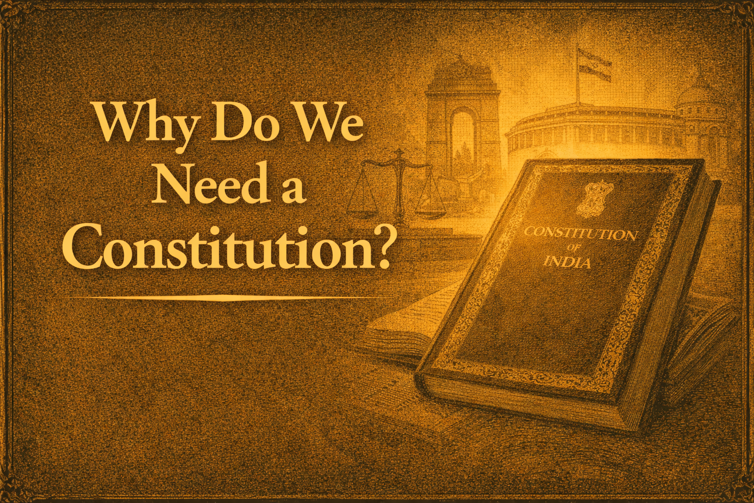 Chandravanshi Inc Why Do We Need a Constitution What Happens When Power Has No Structure