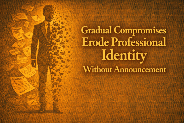 How Gradual Compromises Erode Professional Identity Without Announcement