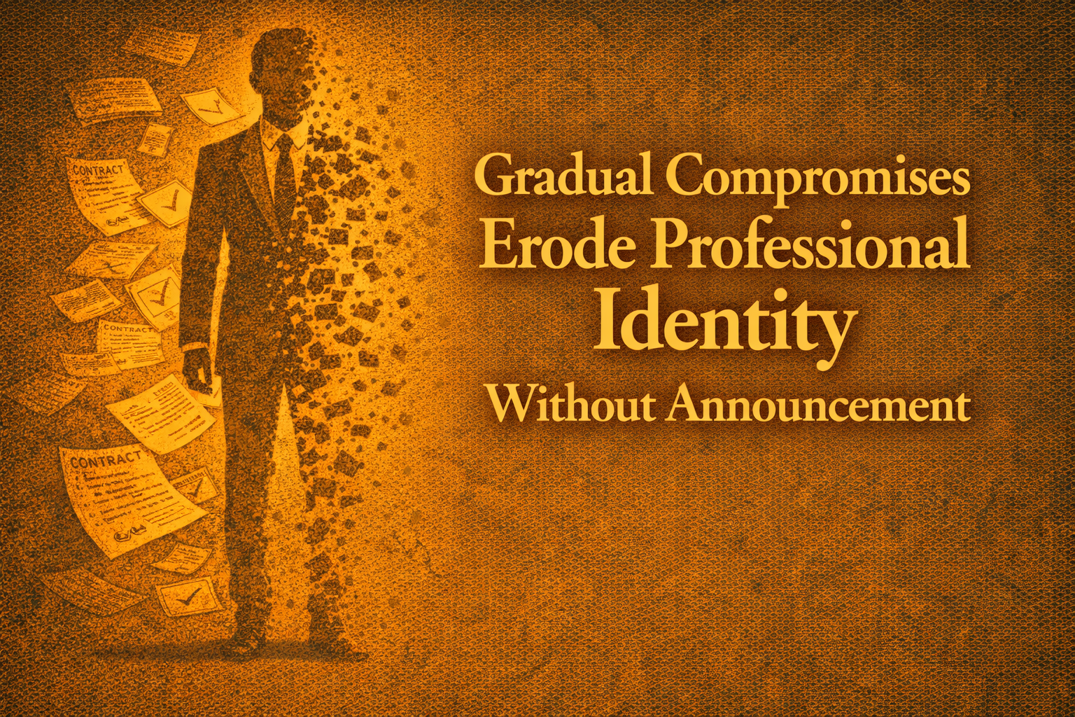 How Gradual Compromises Erode Professional Identity Without Announcement