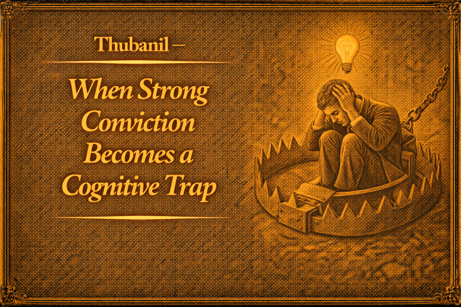 When Strong Conviction Becomes a Cognitive Trap