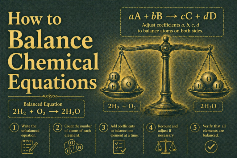 How to Balance Chemical Equations — CBSE Class 10 Guide