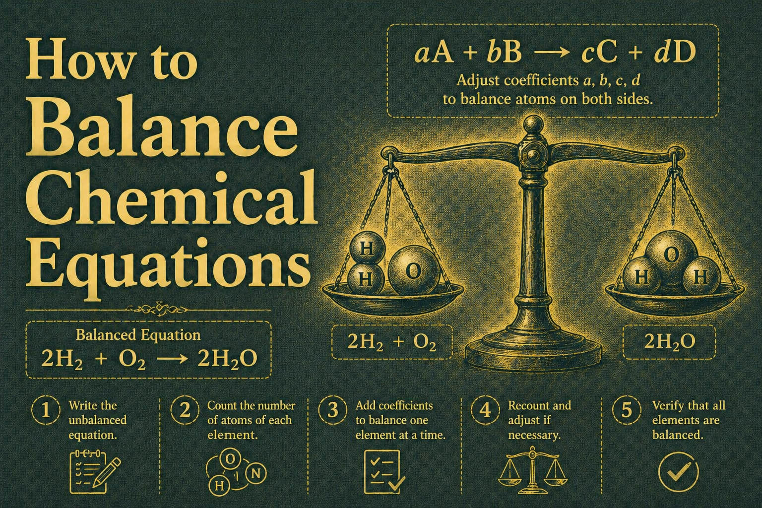 How to Balance Chemical Equations — CBSE Class 10 Guide