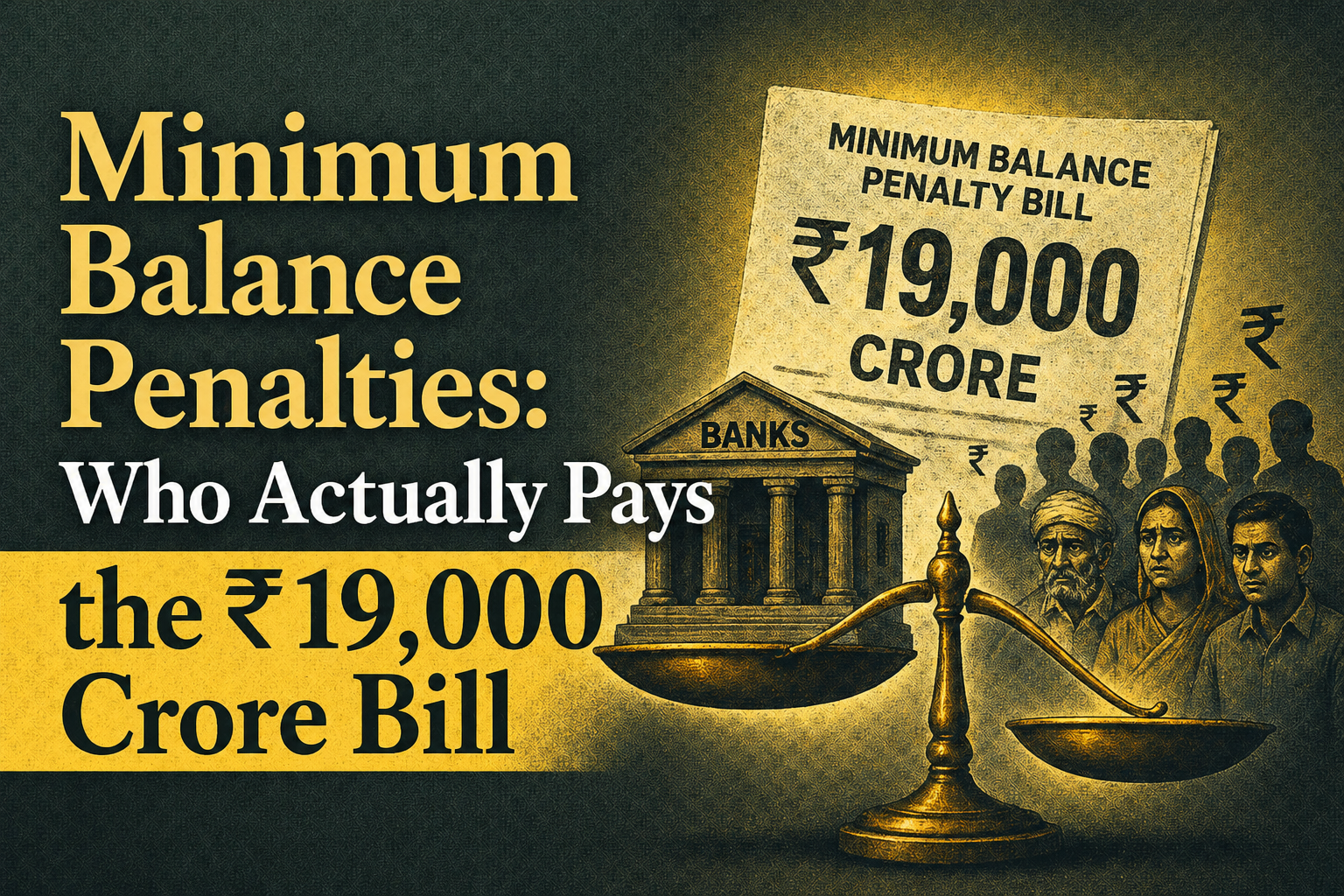 Minimum Balance Penalties Who Actually Pays the ₹19,000 Crore Bill