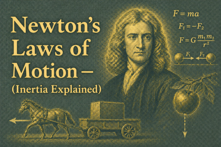 Newton's Laws of Motion — CBSE Class 9 Physics (Inertia Explained)