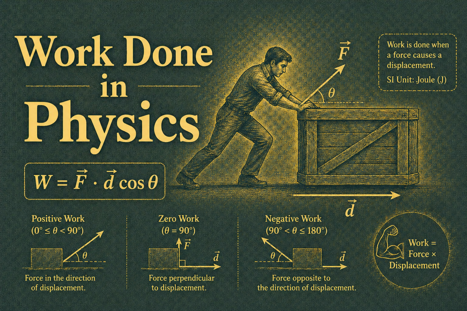 Work Done in Physics — CBSE Class 9 Explained