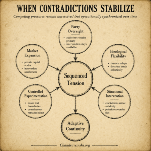 China's System Looks Contradictory Until You Realize Contradiction Is the System China’s model maintains coherence by sequencing contradictions instead of resolving them.
