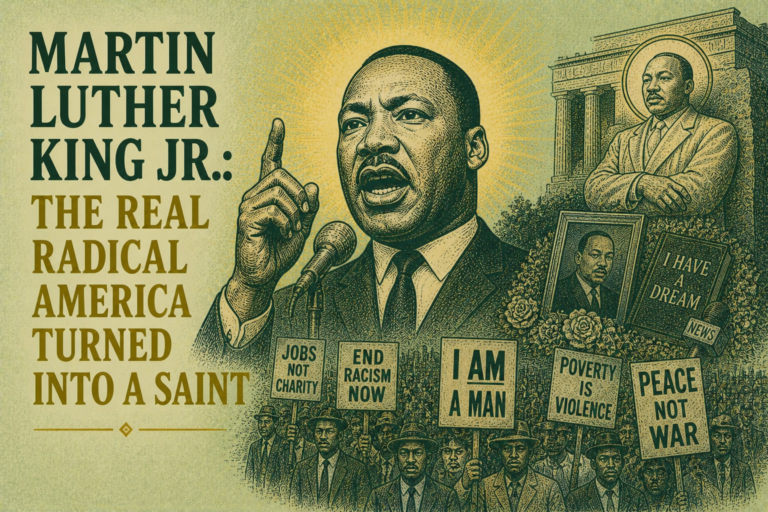 Martin Luther King Jr. The Real Radical America Turned Into a Saint