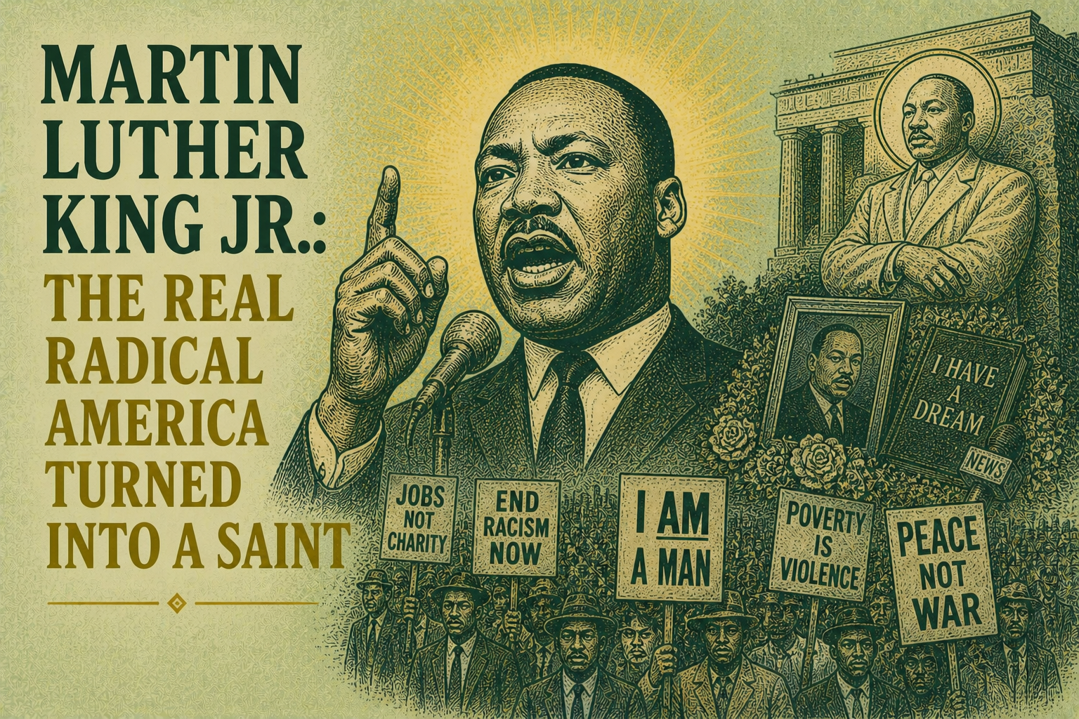 Martin Luther King Jr. The Real Radical America Turned Into a Saint