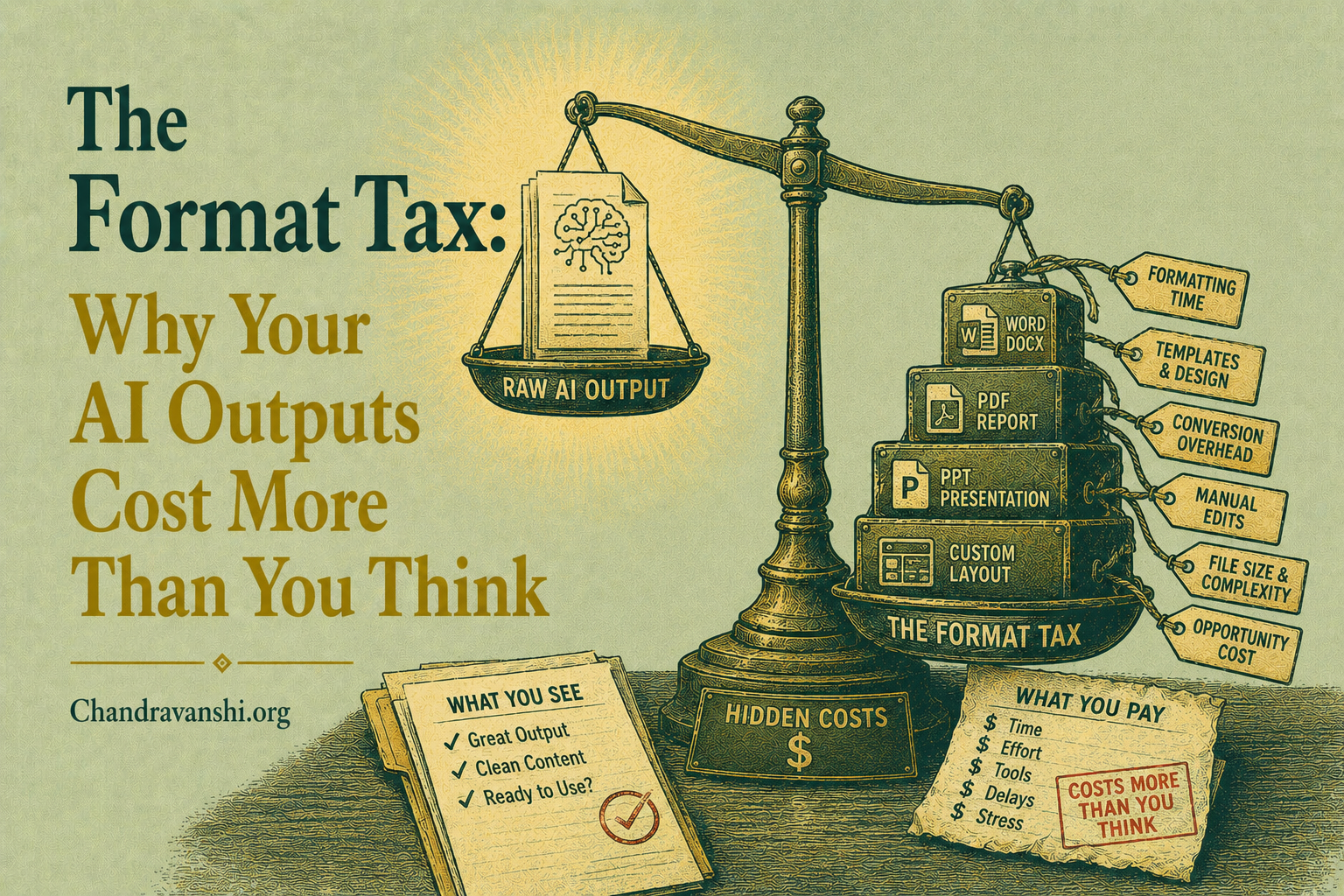 The Format Tax Why Your AI Outputs Cost More Than You Think.....a