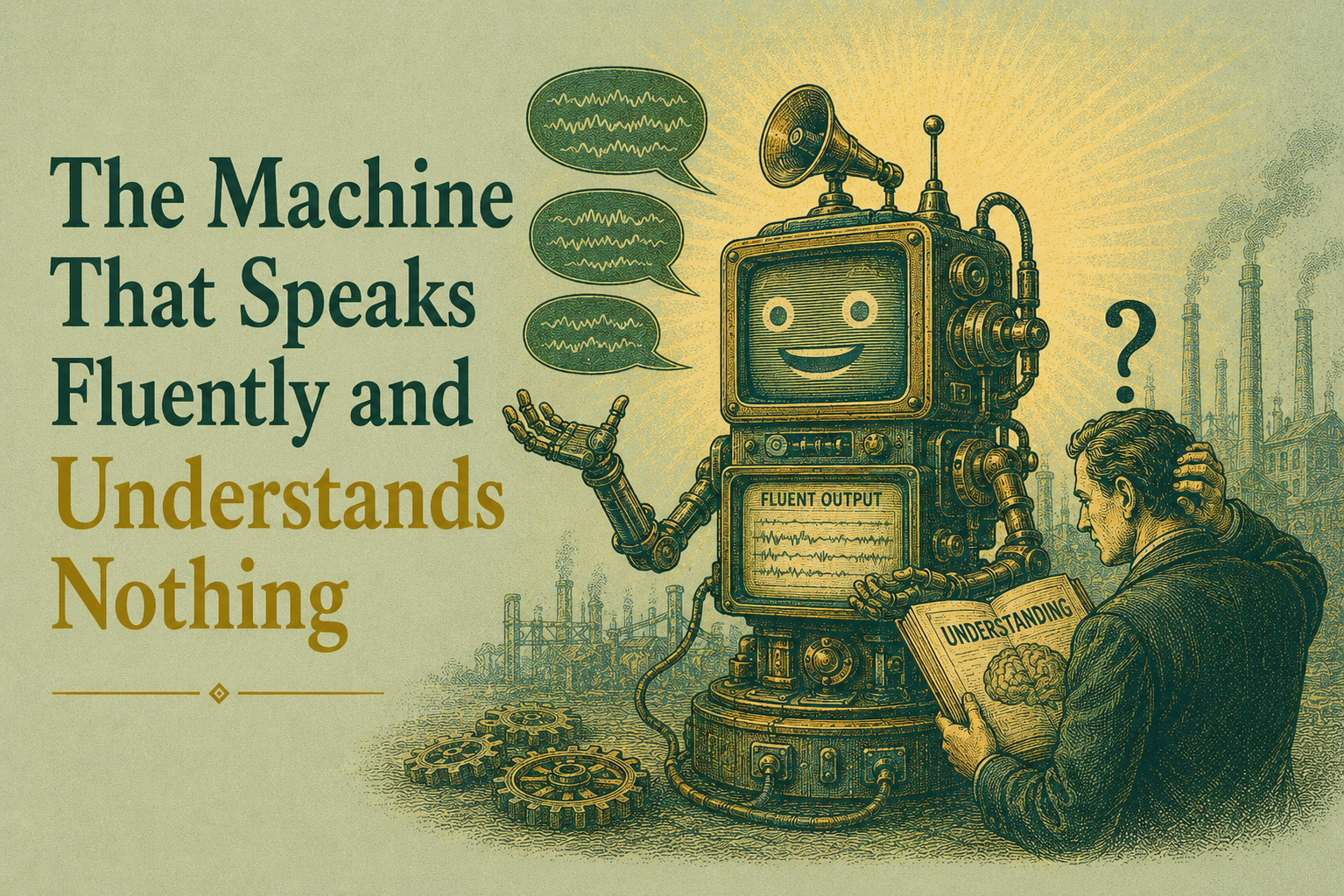 The Machine That Speaks Fluently and Understands Nothing
