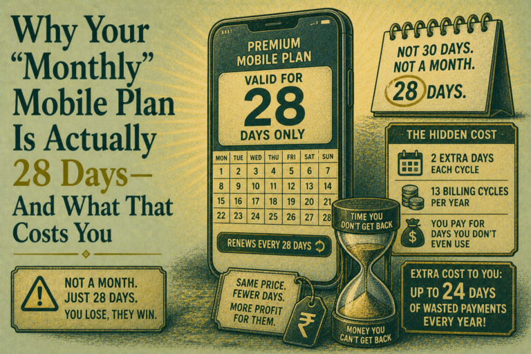 Why Your Monthly Mobile Plan Is Actually 28 Days — And What That Costs You
